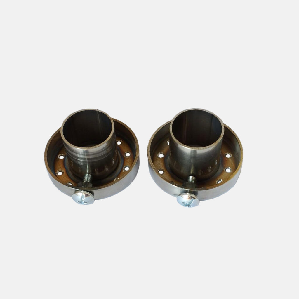 Stainless Steel Exhaust silencer pair for MBS Performance Ducati Exhausts MBS Performance